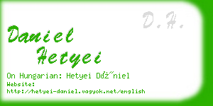 daniel hetyei business card